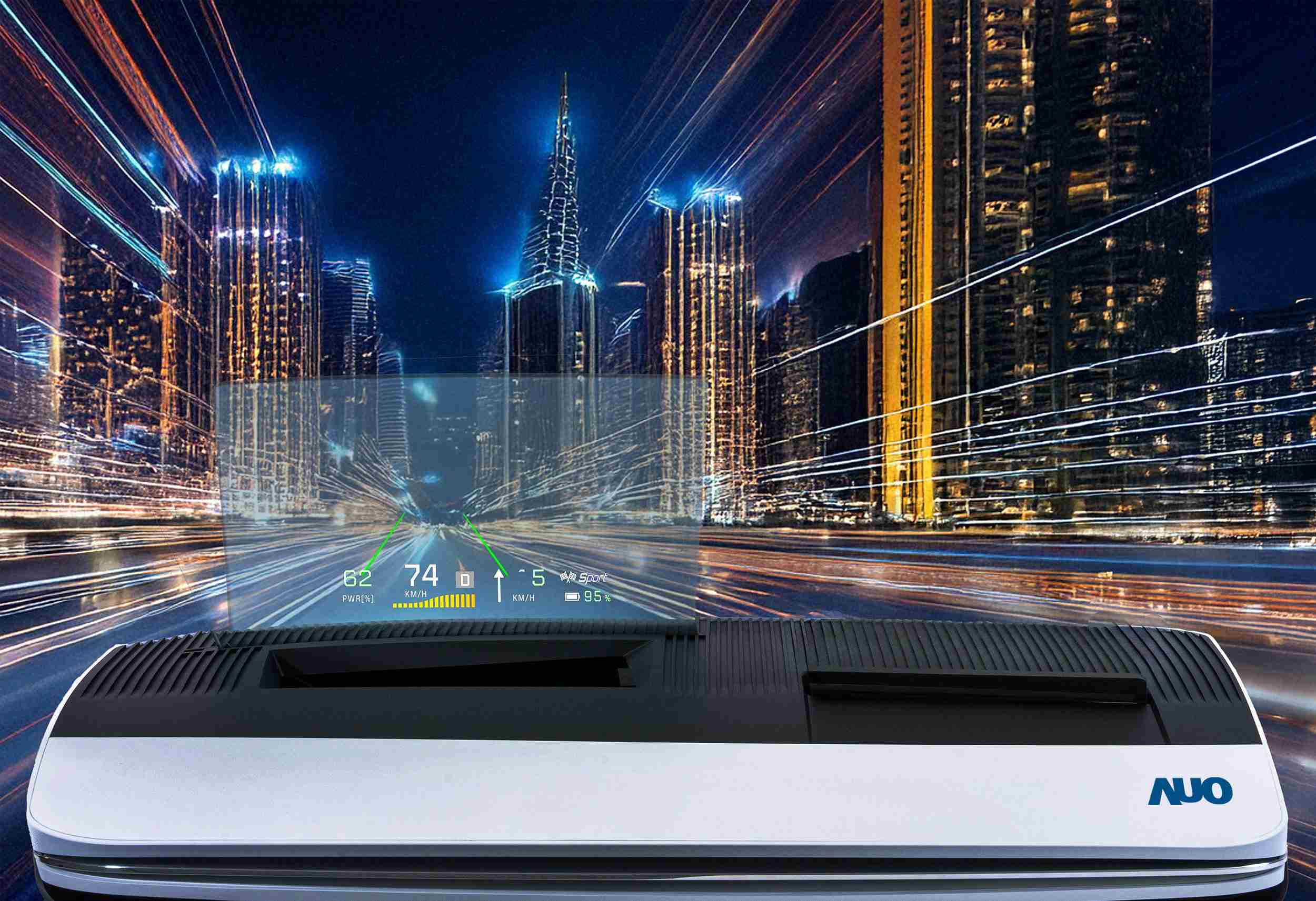 NG大舞台推出13吋Micro LED抬头显示器，，，，提供高入眼亮度、、、、高色彩饱和度的显示质量，，，在阳光下或黑暗中都清晰可见，，，，并利用Micro LED模块体积小的优势，，，，解决车用空间有限的痛点